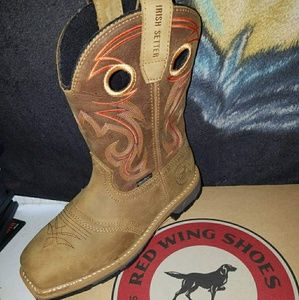 Womans steal toed work boots